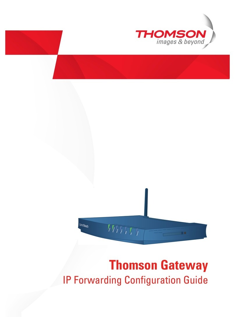 THOMSON Gateway User manual
