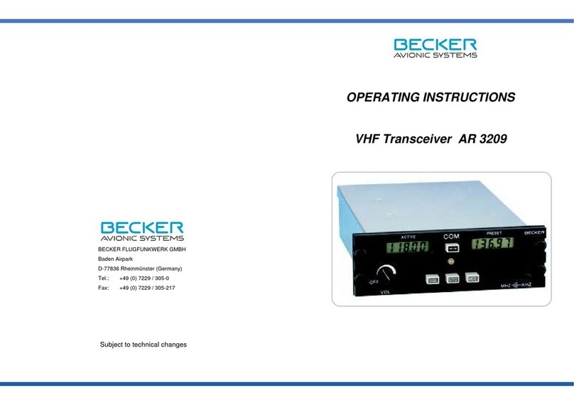 Becker AR 3209 User manual