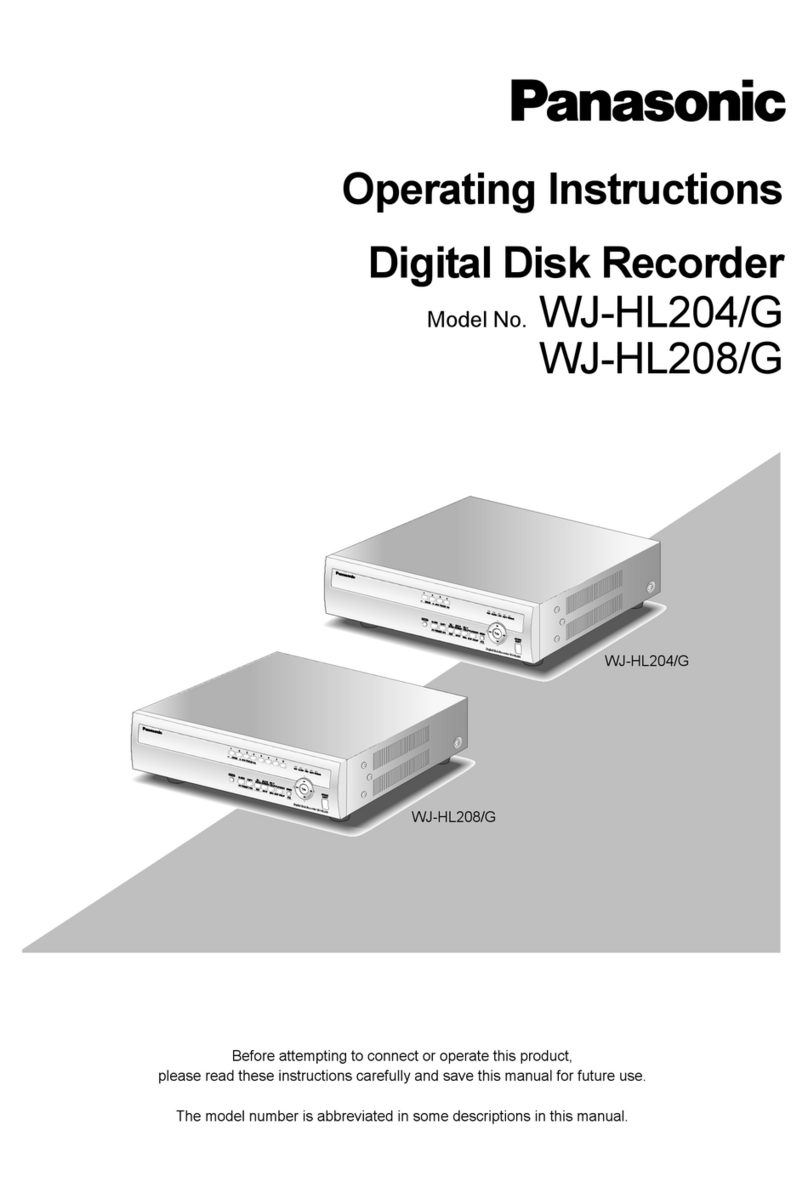 Panasonic WJ-HL204/G operating instructions