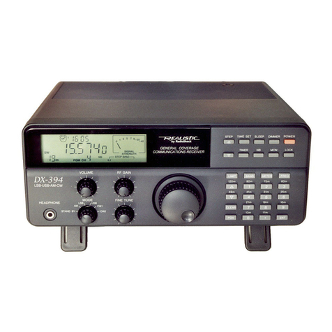 Radio Shack DX-394 User manual