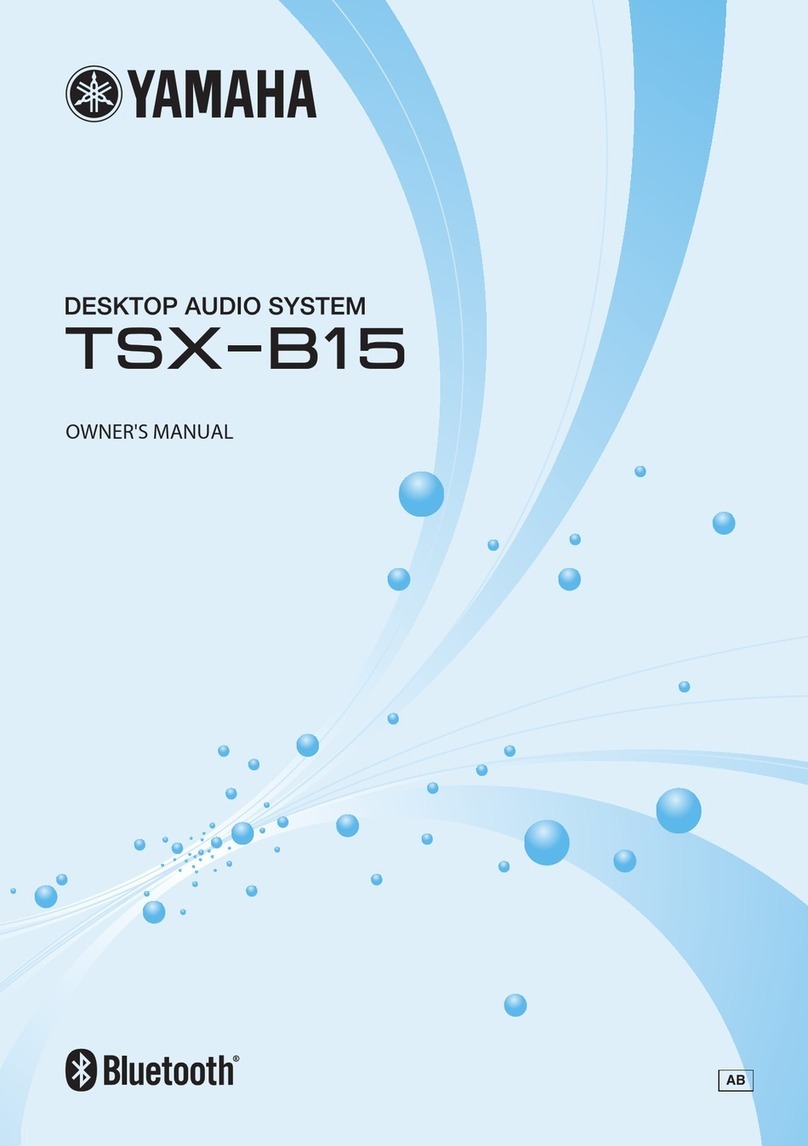 Yamaha TSX-B15 owner's manual
