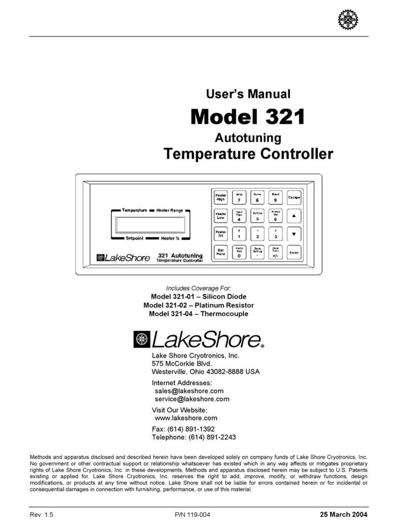 Lake Shore 321-01 user manual