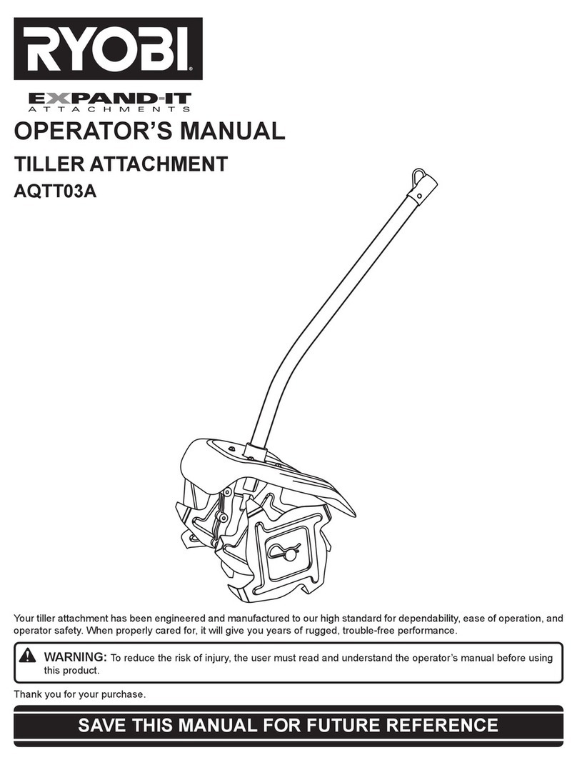 Ryobi AQTT03A Operator's manual