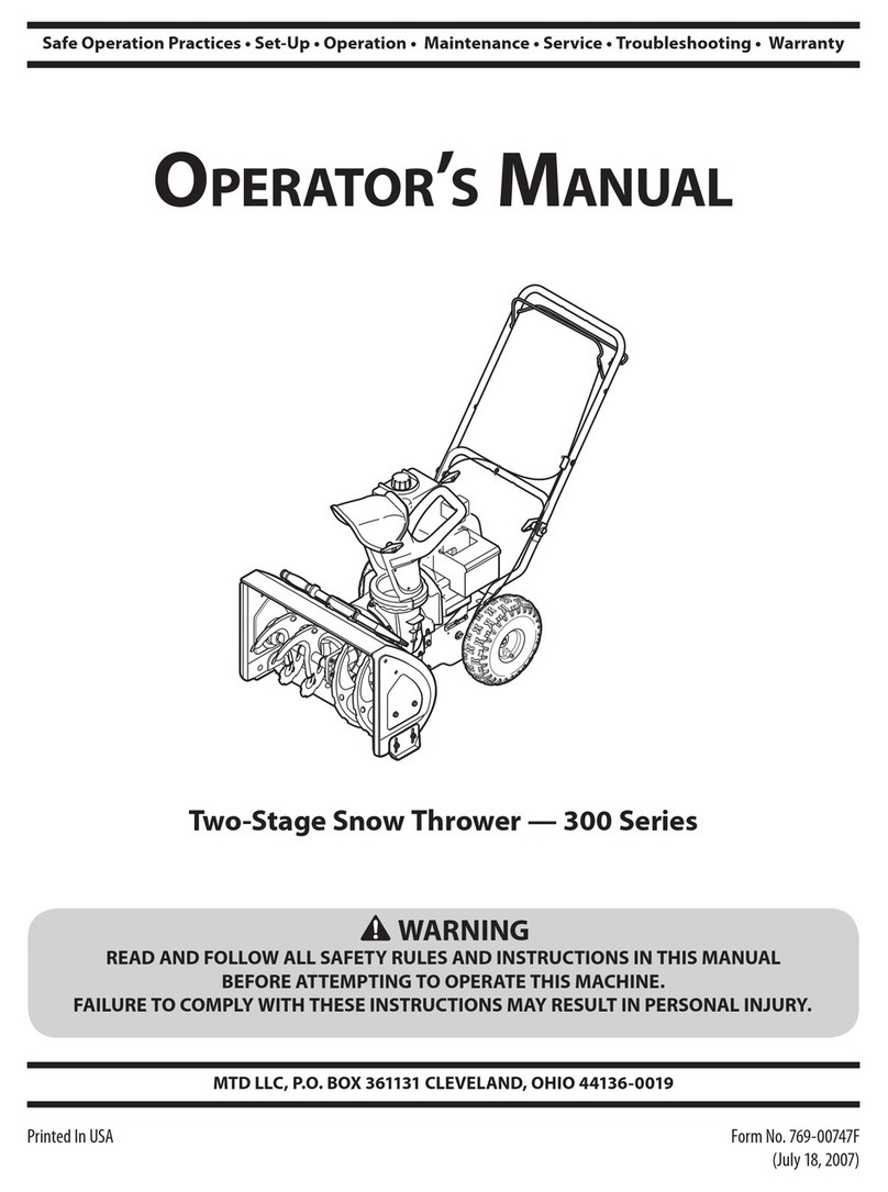 MTD 300 Series User manual