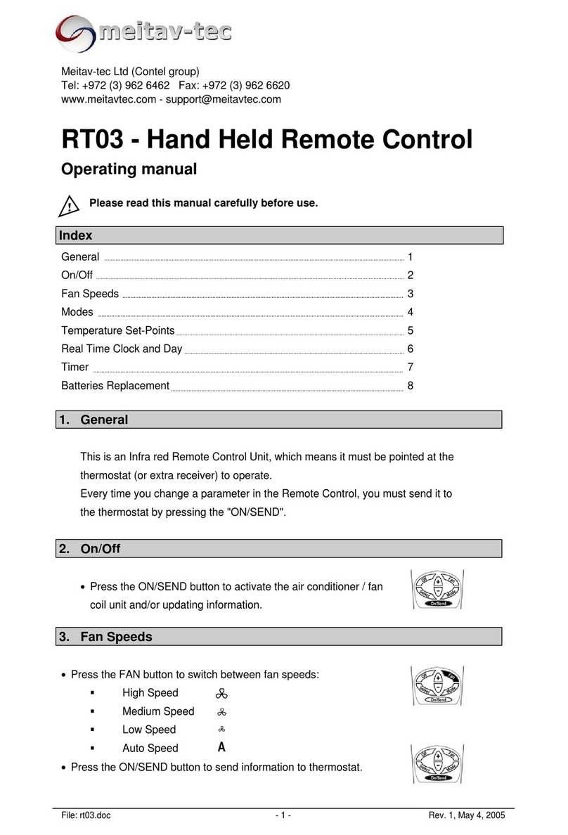 meitav-tec RT03 operating manual