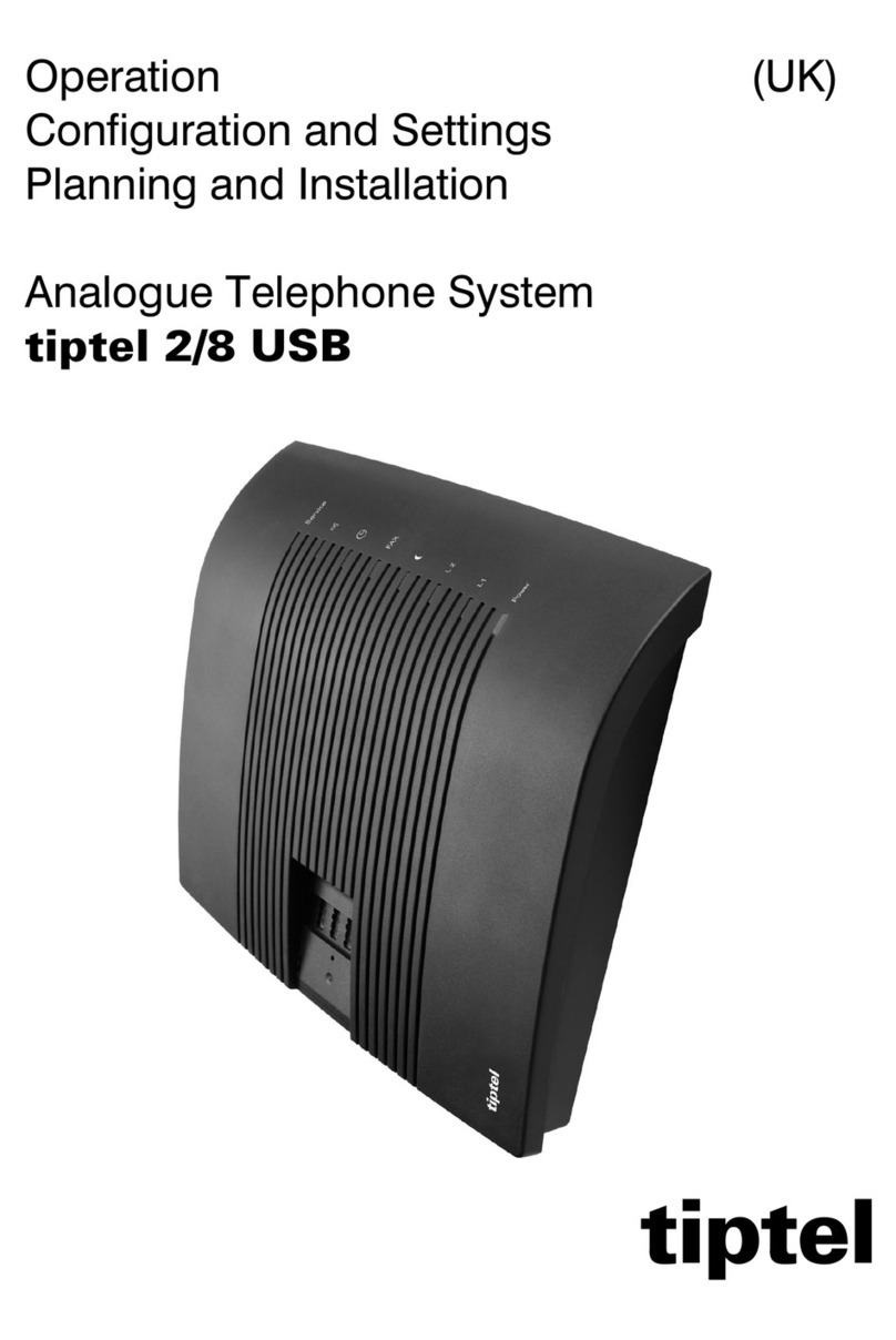 TIPTEL 2/8 USB User manual
