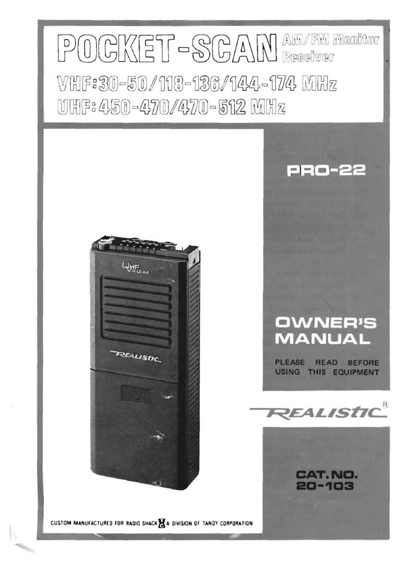 Realistic Pocket-Scan Pro-22 owner's manual