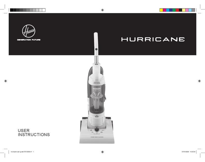 Hoover HURRICANE User manual