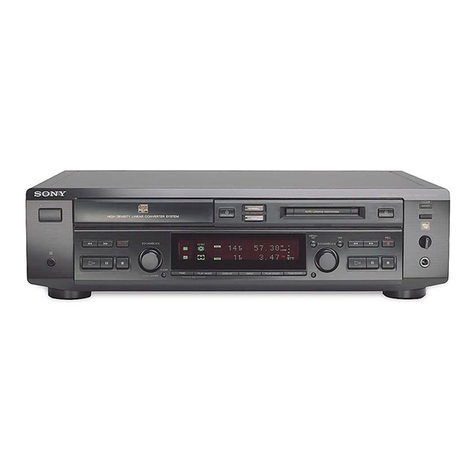 Sony MXD-D40 - Md Player User manual