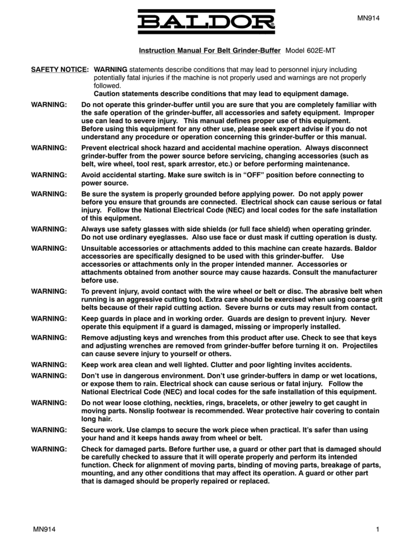 Baldor 602E-MT User manual
