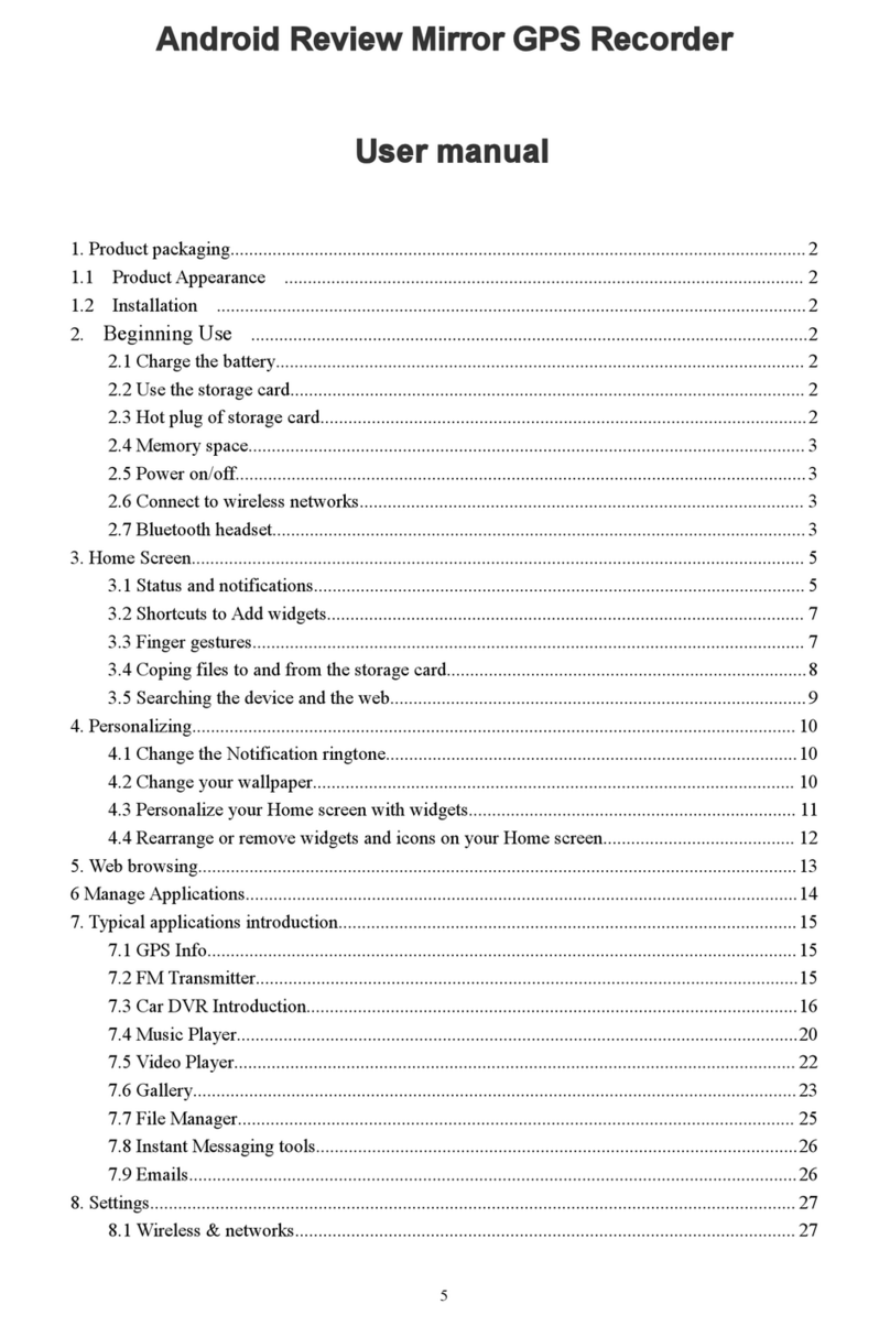 Android Reviw Miro GPS Recorder User manual
