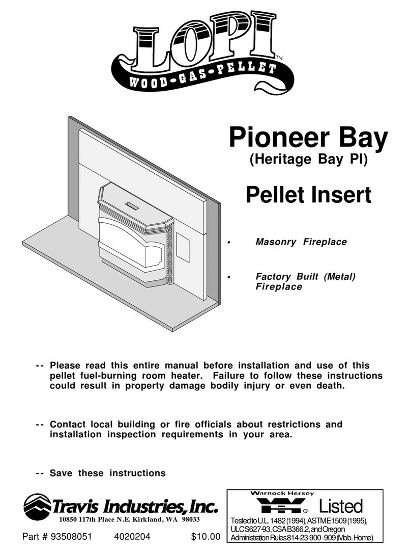 Lopi Pioneer Bay Installation and use manual