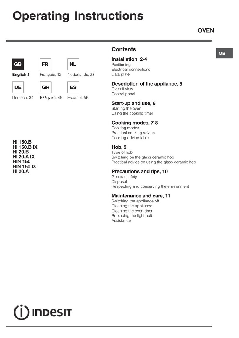 Indesit HI 20.A IX user guide