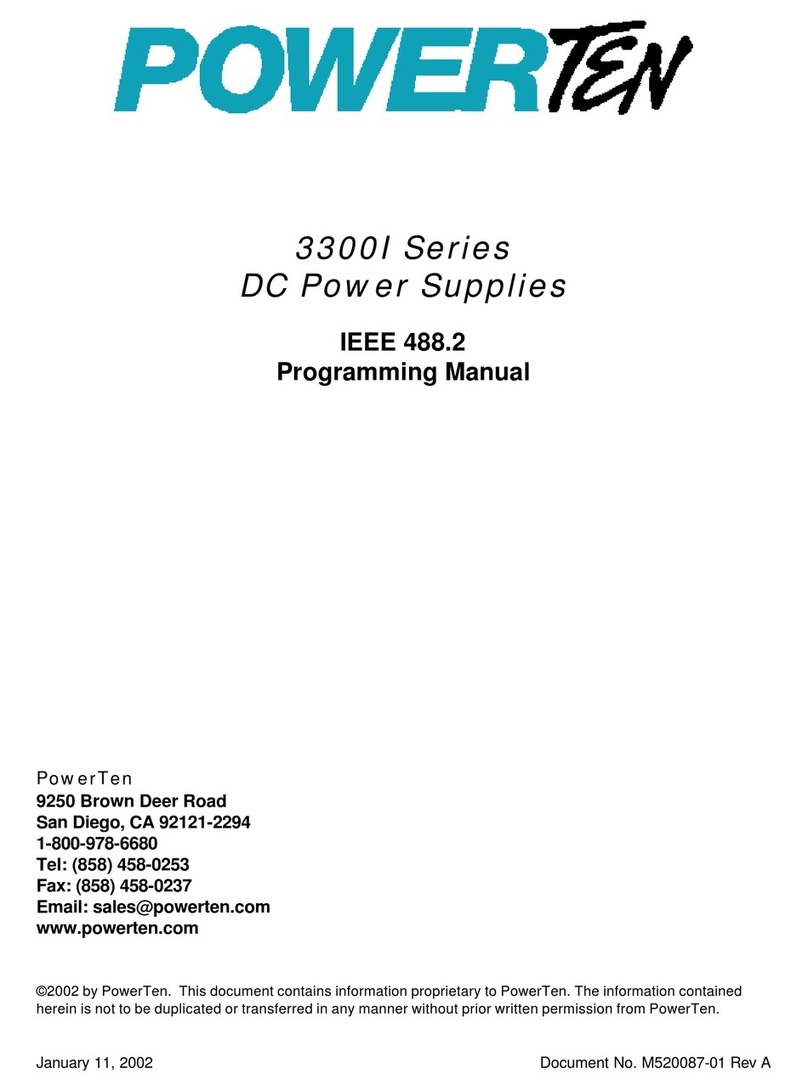 Powerten 3300I Series Programming manual