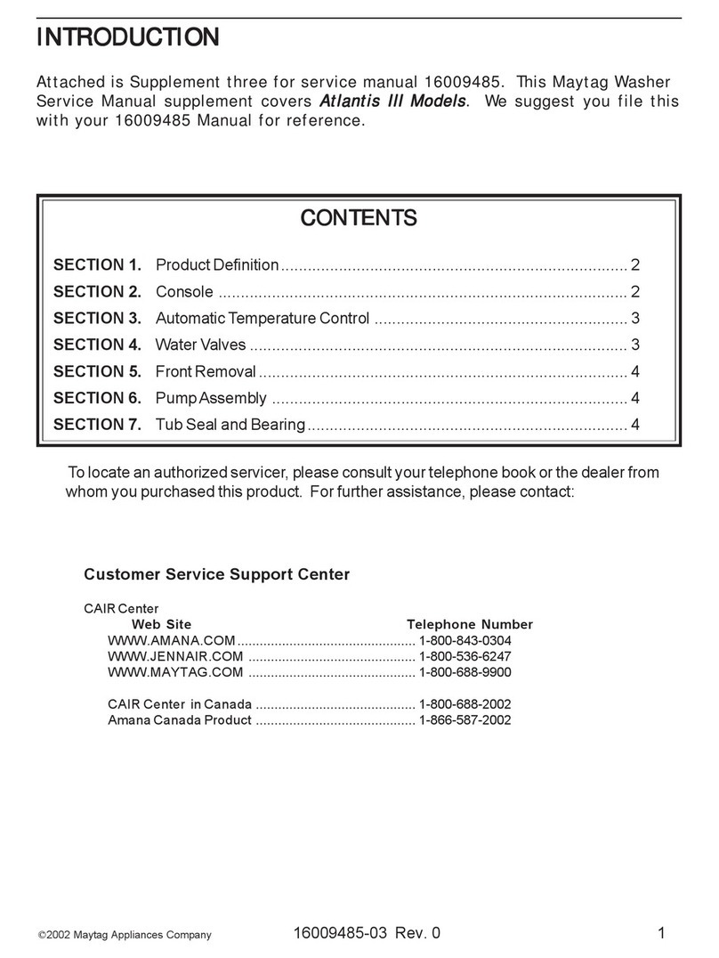 Maytag Atlantis III User manual