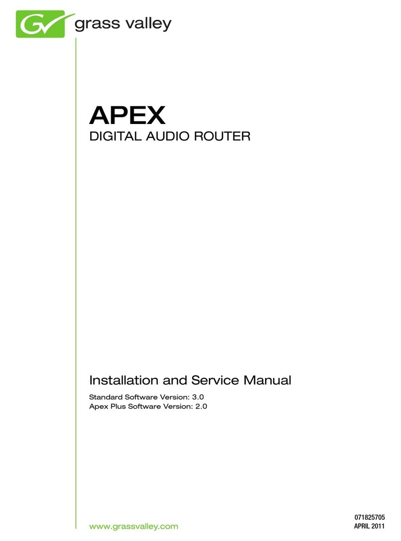 GRASS VALLEY APEX - Manual