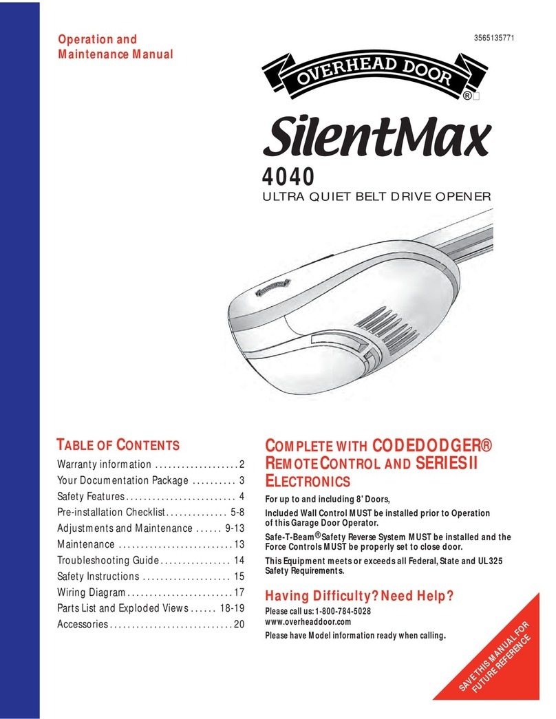 Overhead door SilentMax 4040 User manual