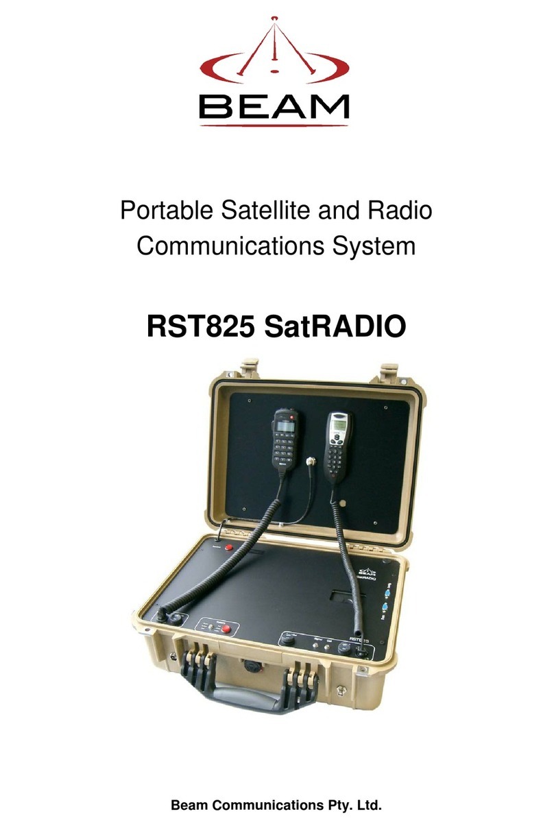 Beam RST825 SatRADIO Operating manual