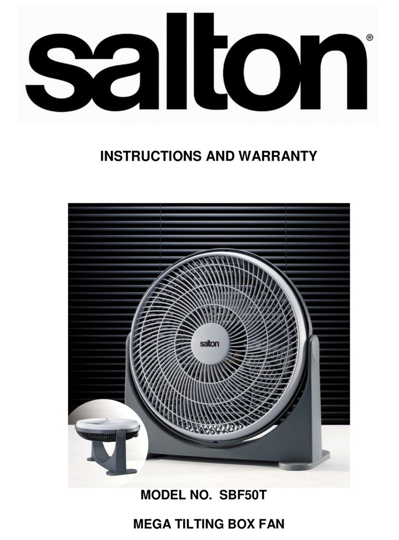Salton SBF50T Instructions and warranty