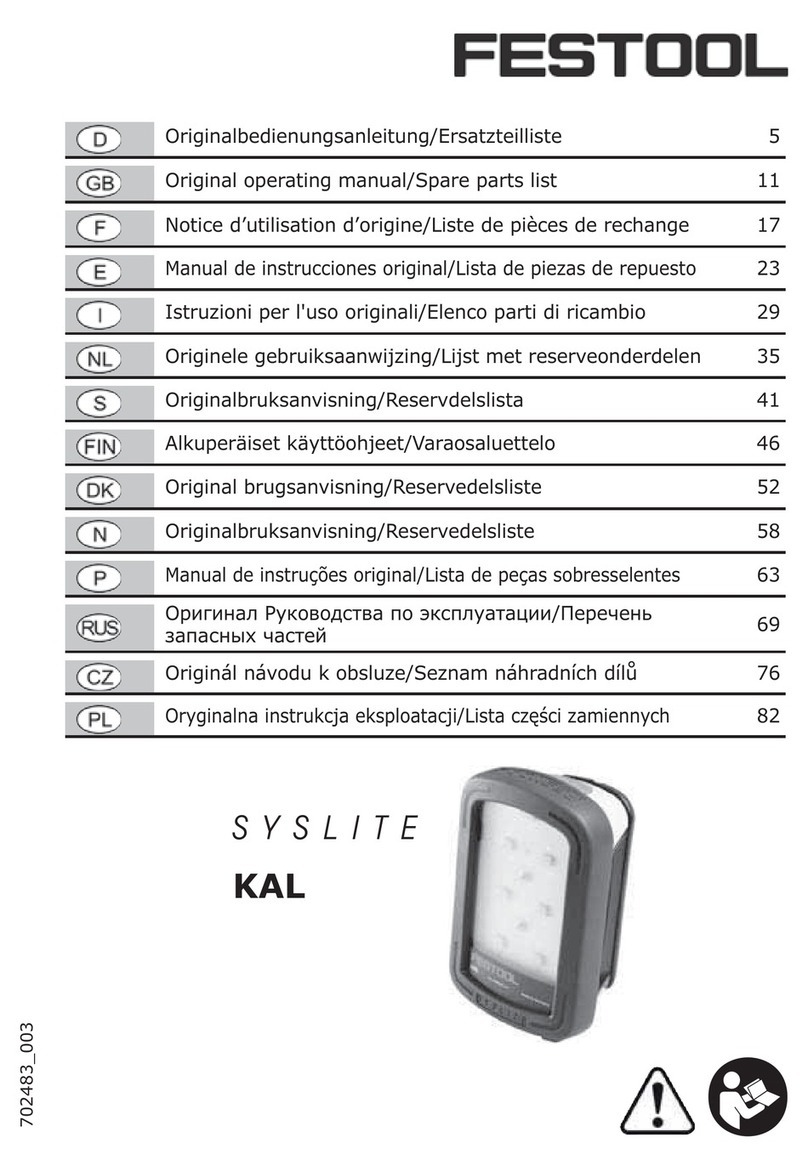 Festool KAL operating manual