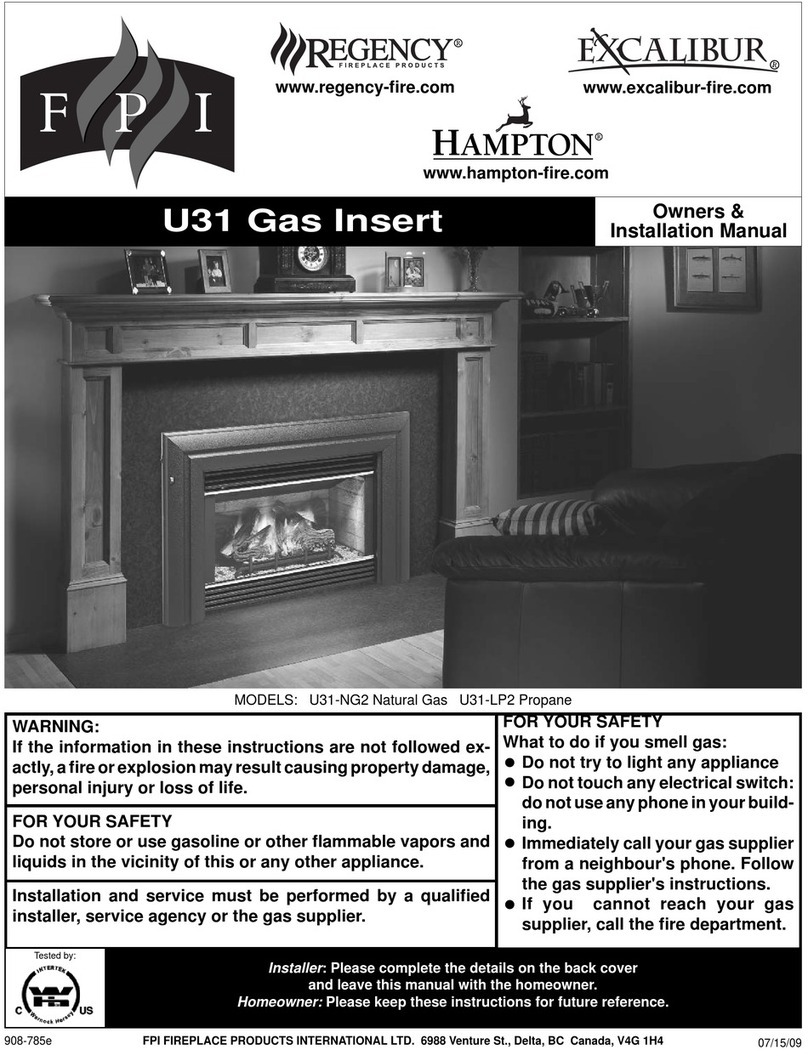FPI U31-NG2 Owners & installation manual
