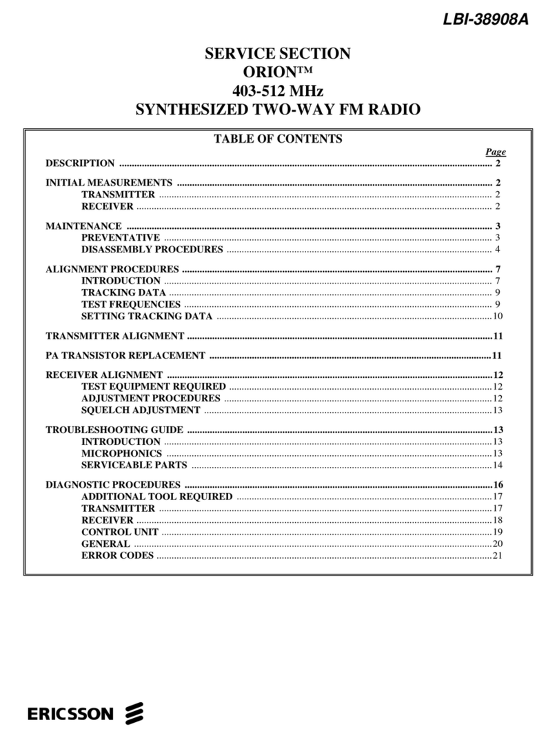 Ericsson ORION User manual