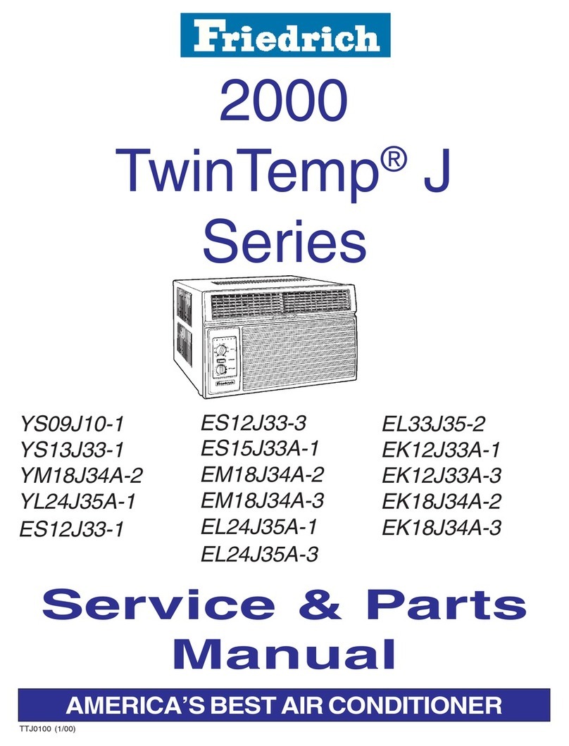 Friedrich 2000 TwinTemp YS09J10-1 User manual
