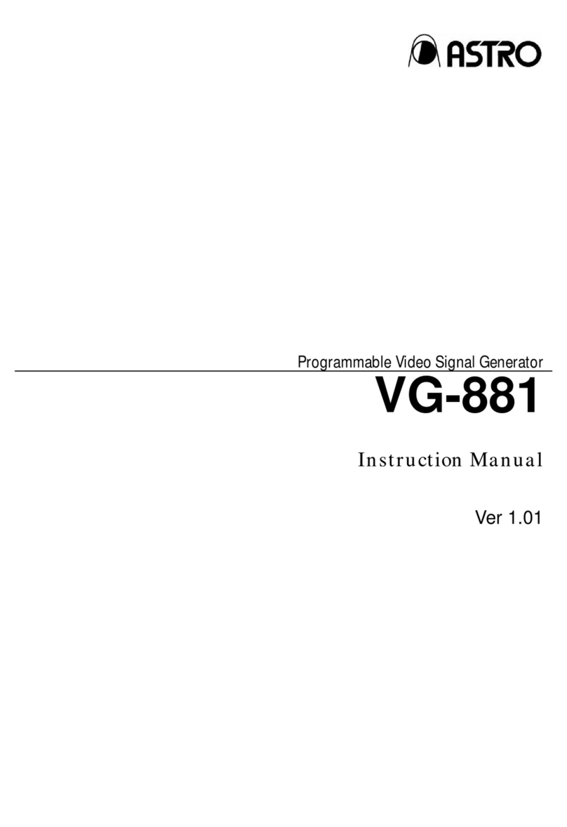 ASTRO VG-881 instruction manual