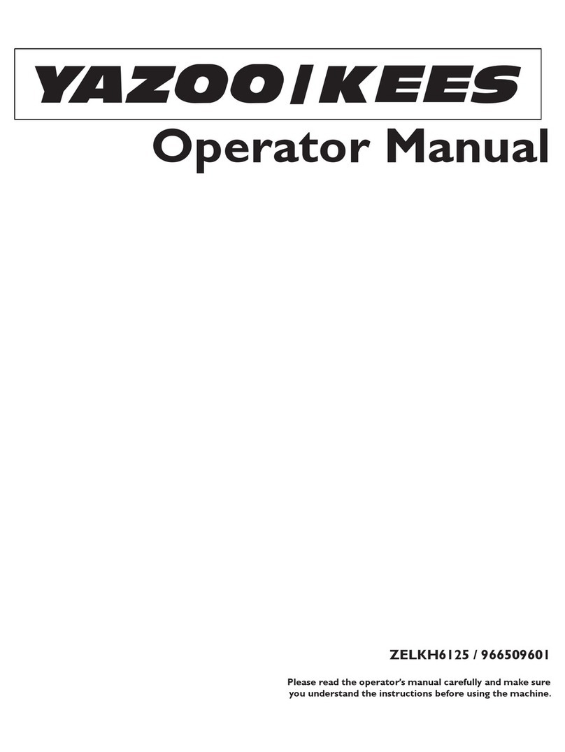 Yazoo/Kees ZELKH6125 Operator's manual