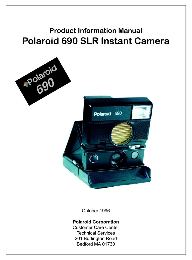 Polaroid 690 SLR Dimensional drawing
