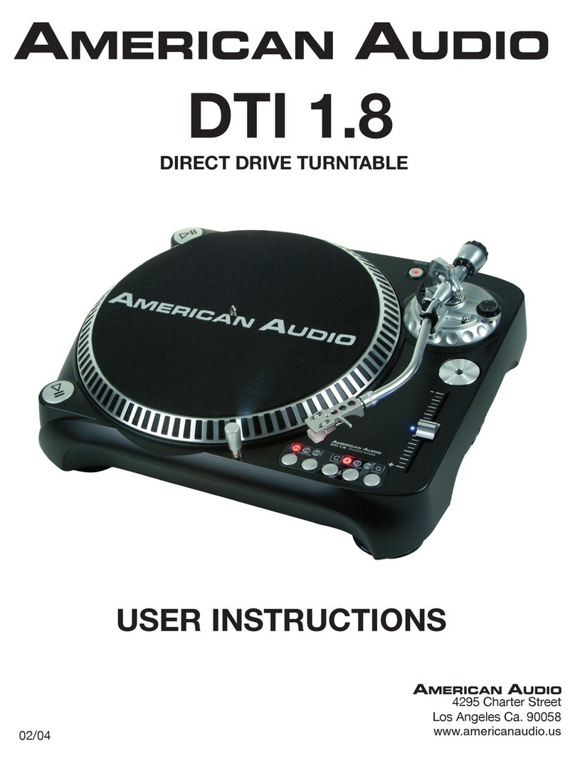 American Audio DTI 1.8 User instructions