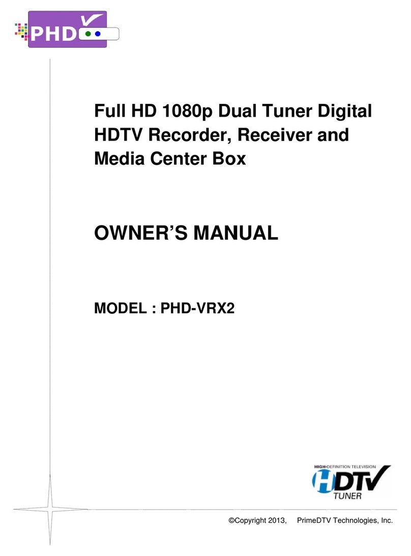 PrimeDTV Technologies PHD-VRX2 User manual