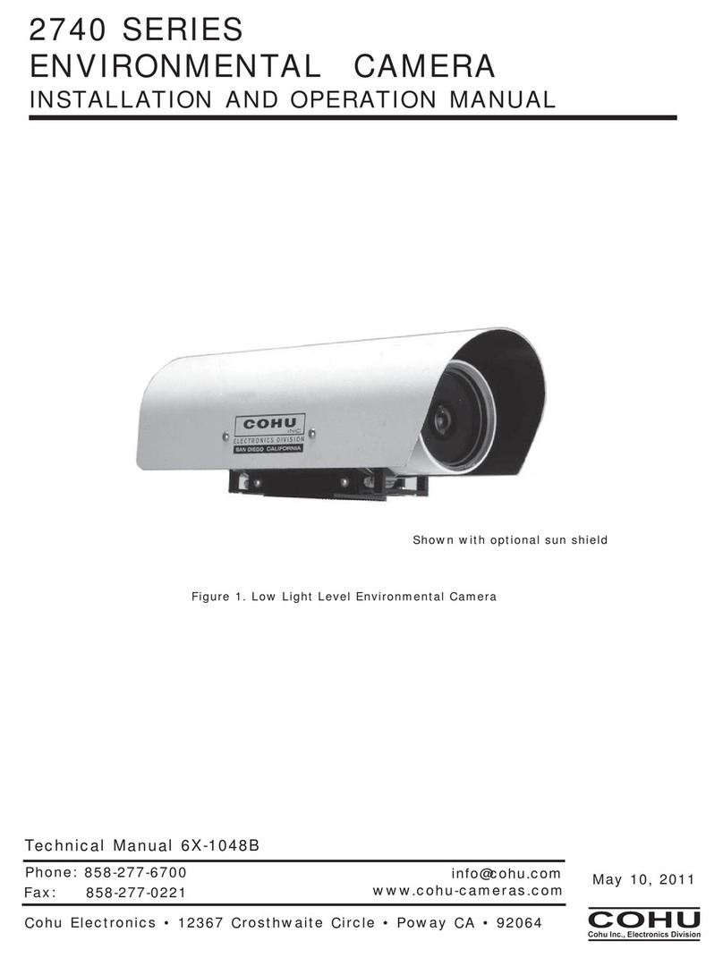 COHU 2740 SERIES User manual