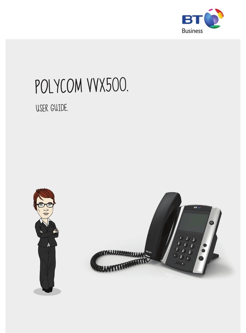 BT POLYCOM VVX500 User manual