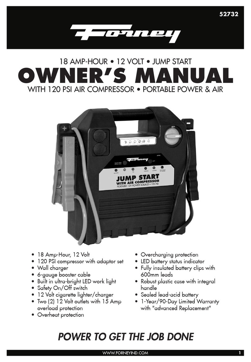 Forney Jump start owner's manual