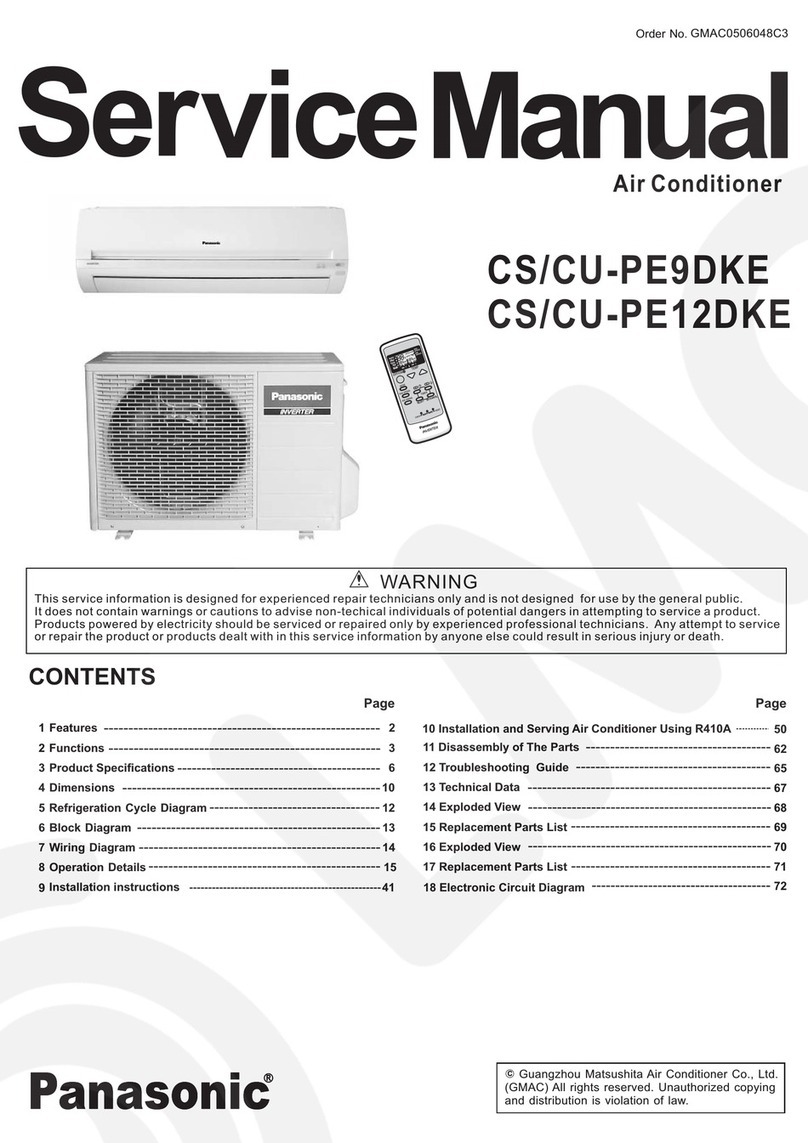 Panasonic CS-PE9DKE User manual