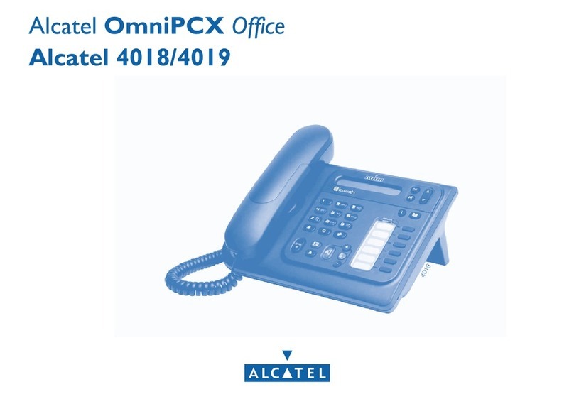Alcatel OmniPCX Enterprise 4018 User manual