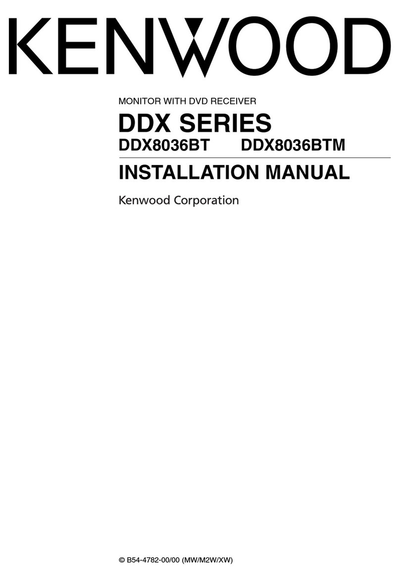 Kenwood DDX8036BT installation manual