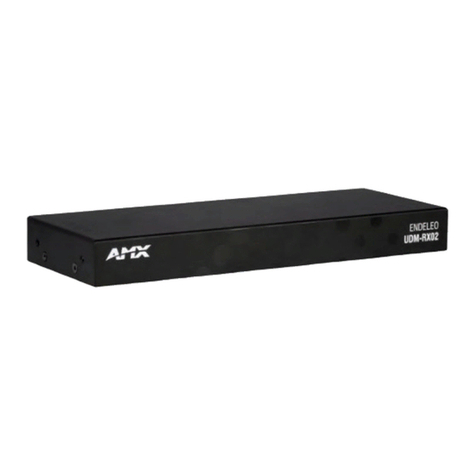 AMX Endeleo Multi-Format Receiver UDM-RX02 installation guide