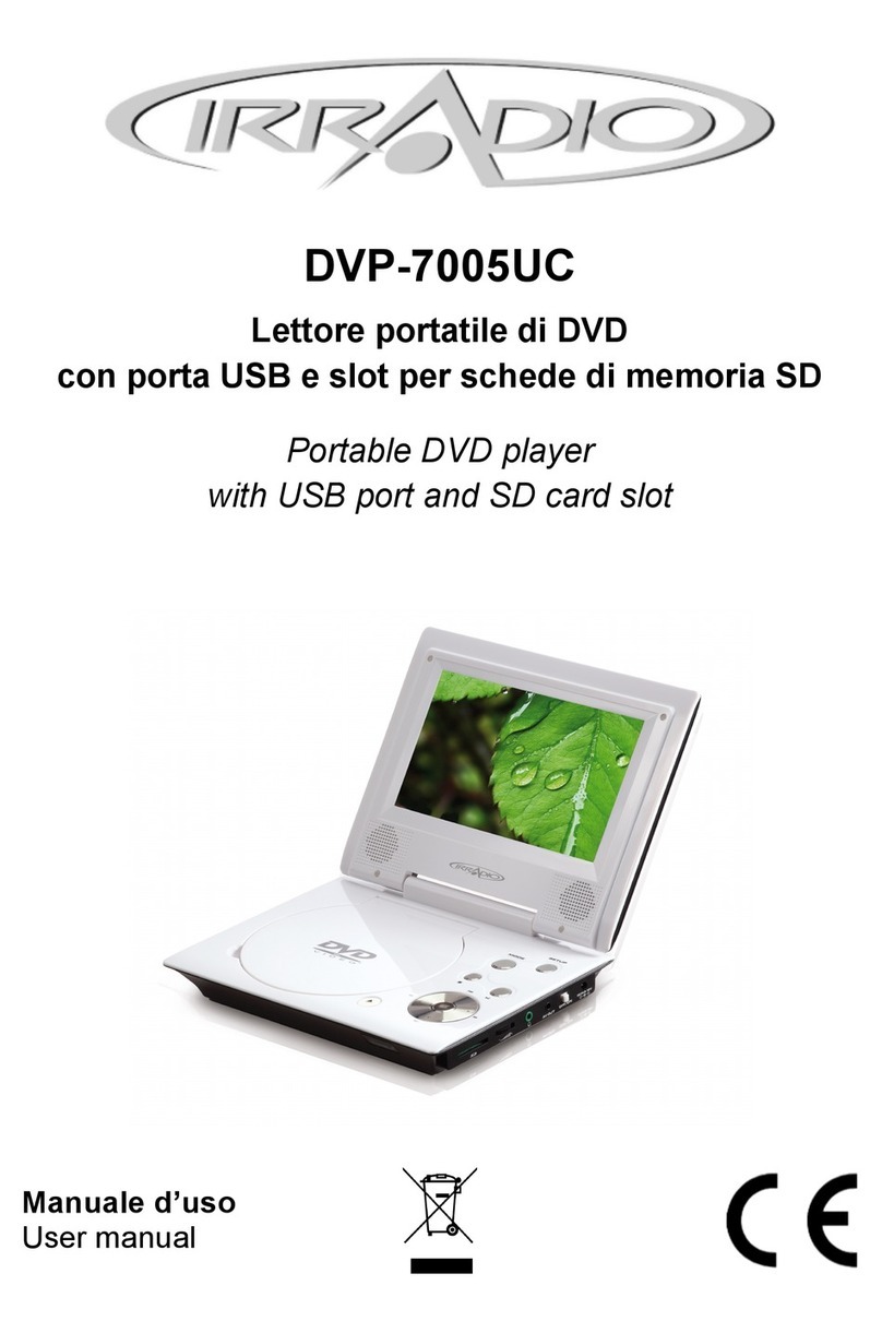 Irradio DVP-7005UC user manual