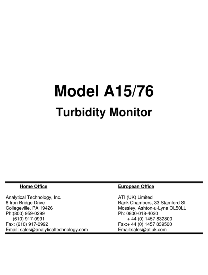 Analytical Technology A15 owner's manual