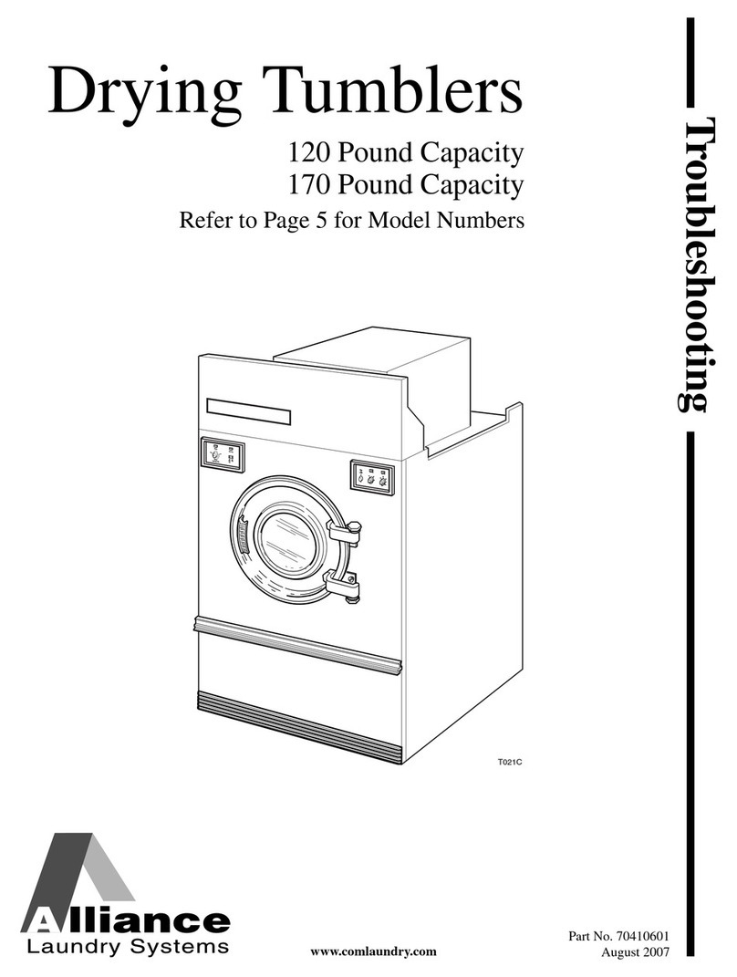 Alliance Laundry Systems 120 User manual