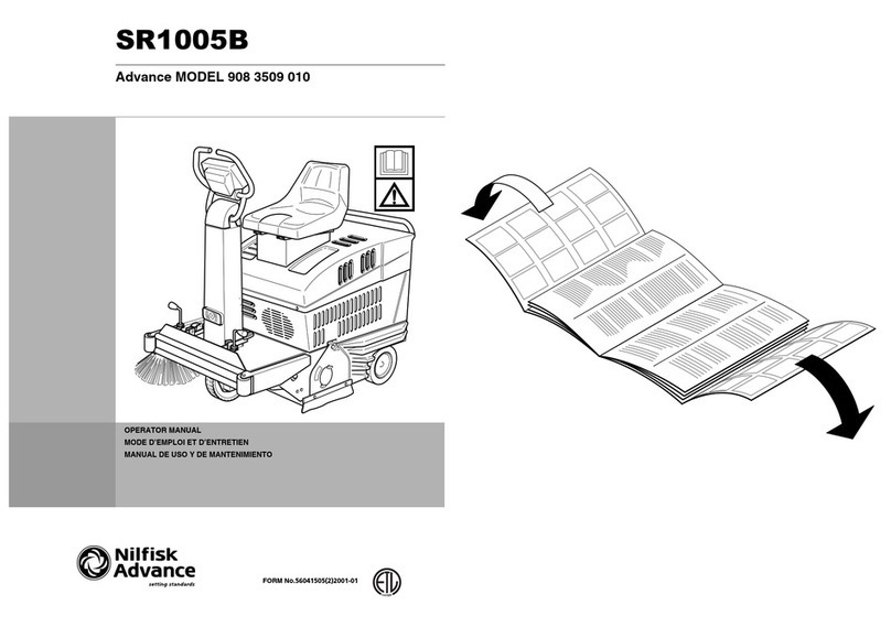 Nilfisk-Advance SR1005B User manual