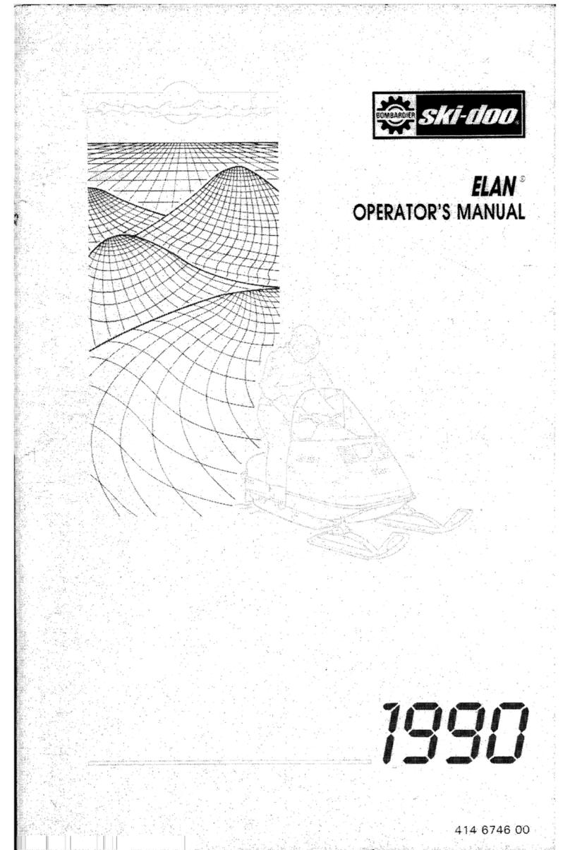 Ski-Doo 1990 Elan Operator's manual