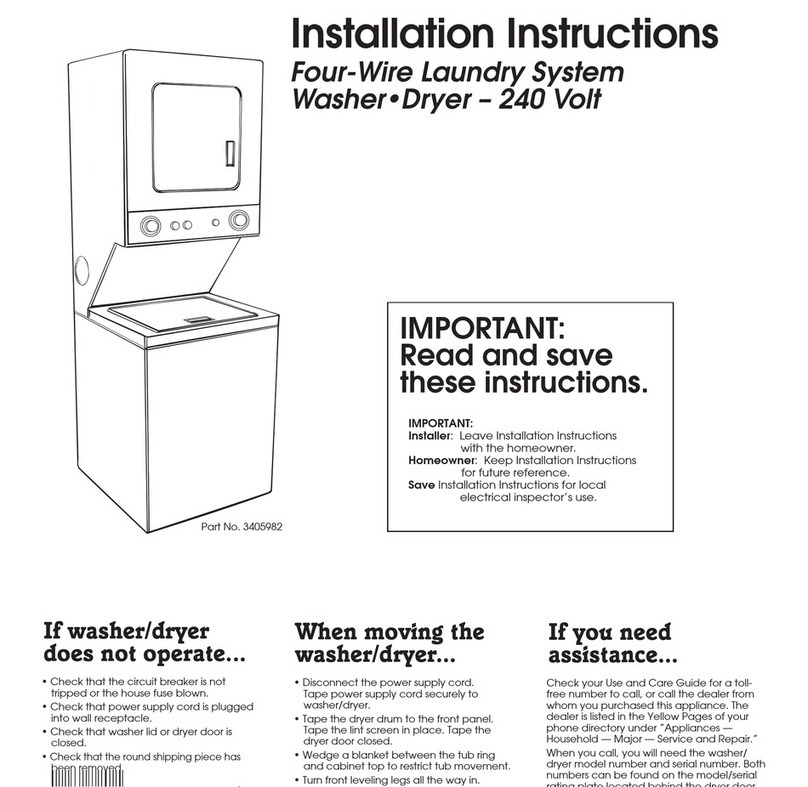 Inglis Washer-Dryer User manual
