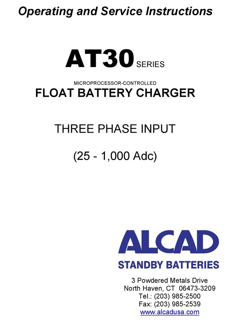 Alcad AT30 SERIES Operating and service instructions