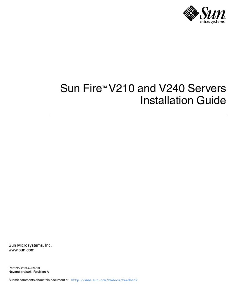Sun Microsystems Fire V210 User manual