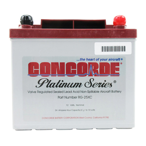 Concorde Battery RG Series Owner's/operator's manual