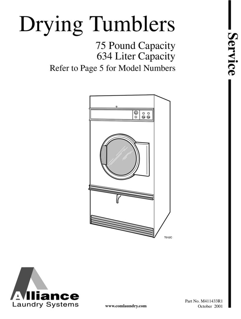 Alliance Laundry Systems 75 Service manual