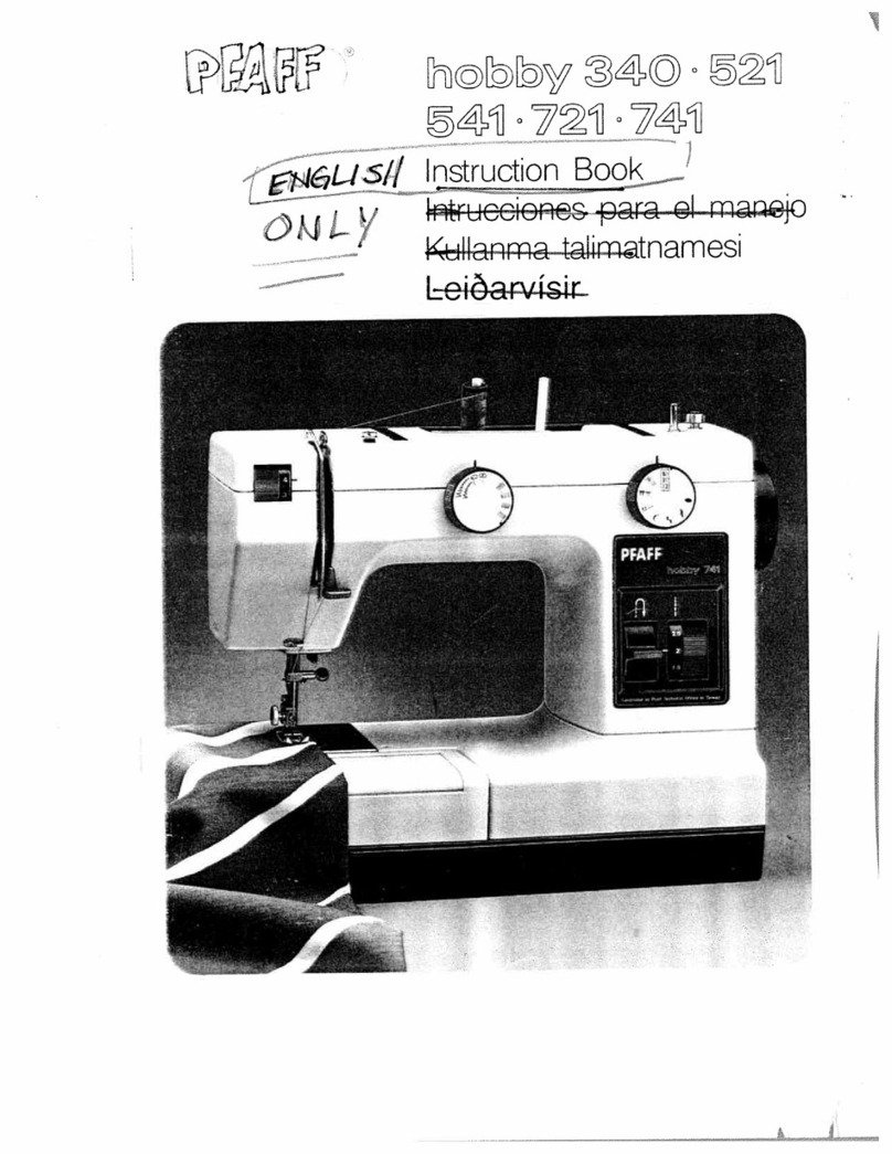 Pfaff hobby 340 User manual Pfaff hobby 340 User manual